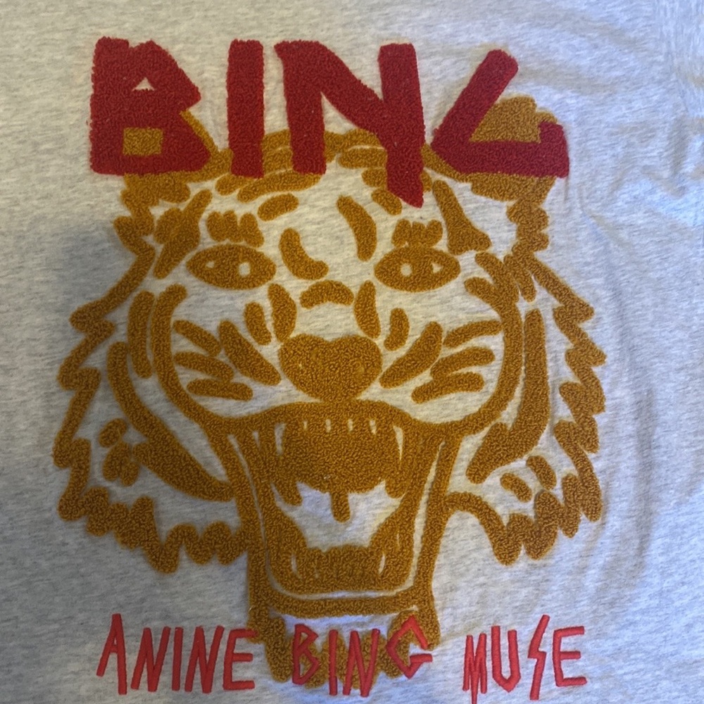 Anine Bing Women's Gray Graphic Tee